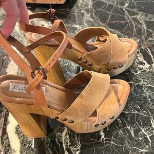 Steve Madden 4inch wooden heels